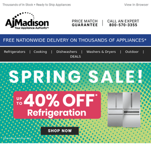  ❄️ Ice, Ice, Savings: Save up to 40% on Refrigeration ❄️