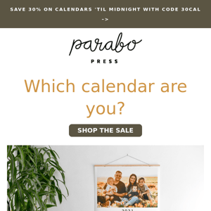 LAST DAY: Take our calendar quiz + get 30% off 🔮