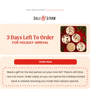 Order Now To Gift Ice Cream For The Holidays