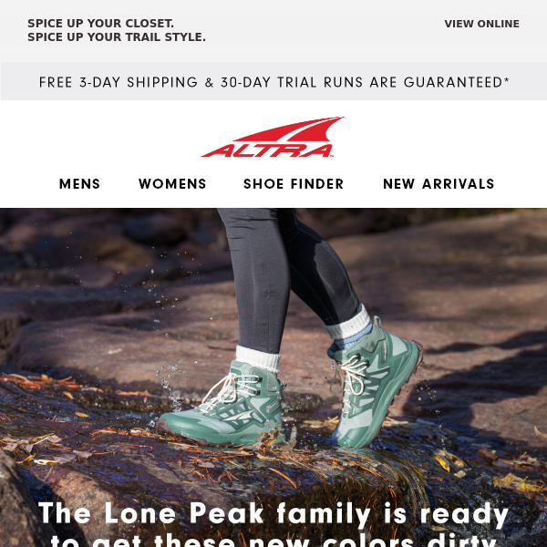 Closet craving color? The Lone Peak family is here to help.
