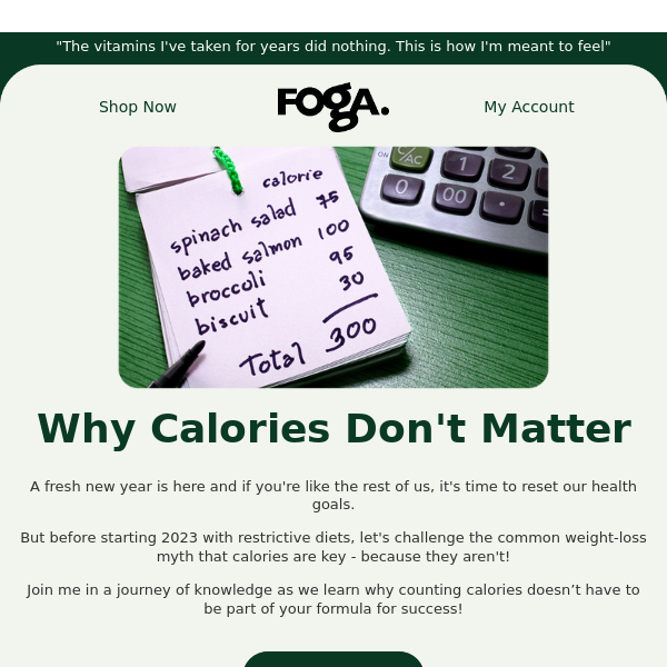 Why Calories Don't Matter 📢