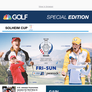 Special Edition: U.S. sweeps foursomes for first time in Solheim history