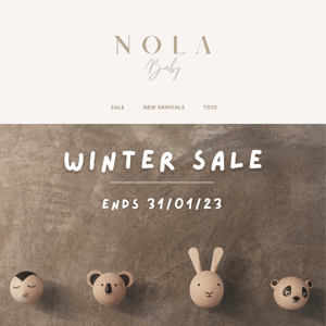 Last chance to shop our winter sale!