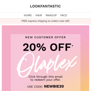 LOVE OLAPLEX? 😍 Save 20% NOW!