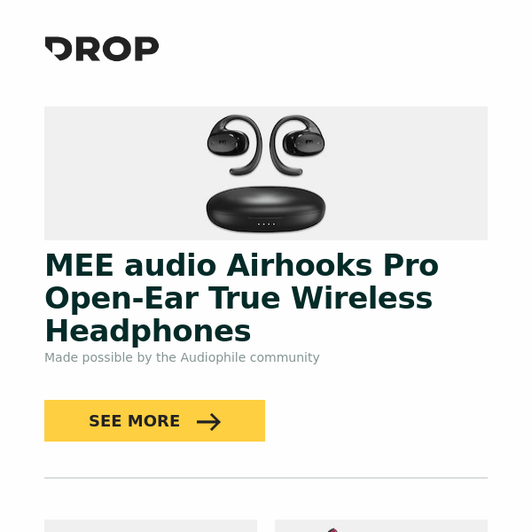 MEE audio Airhooks Pro Open-Ear True Wireless Headphones, QwerkyToys QWERKYWRITER NUMKEY Numpad, Dwarf Factory Mc.Long The Figure and more...