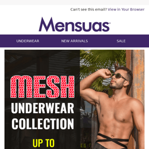 Mesh Madness - Up to 65% Off on Mesh Underwear Collection