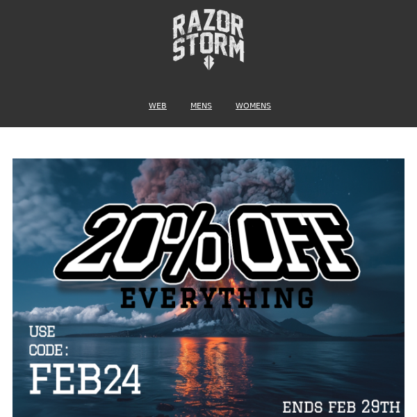 20% OFF everything