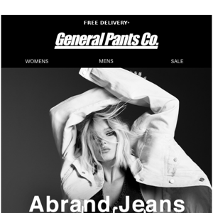 New Abrand Jeans featuring Elsa Hosk.