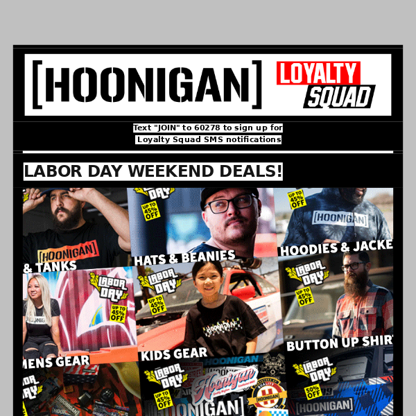 LABOR DAY WEEKEND DEALS!