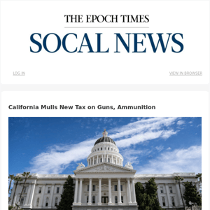 California Mulls New Tax on Guns, Ammunition
