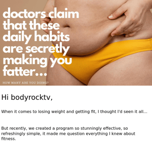 WARNING: That Belly Fat could be robbing you of a healthy lifestyle