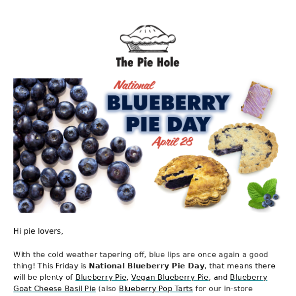 National Blueberry Pie Day🫐 🥧