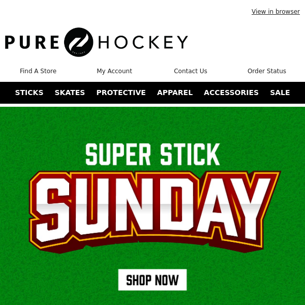 Pure Hockey! No Hail Marys Here! Score Top Sticks From Top Brands! Shop Now!