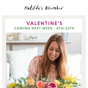 It's Valentines, our BIGGEST Flower Week!!