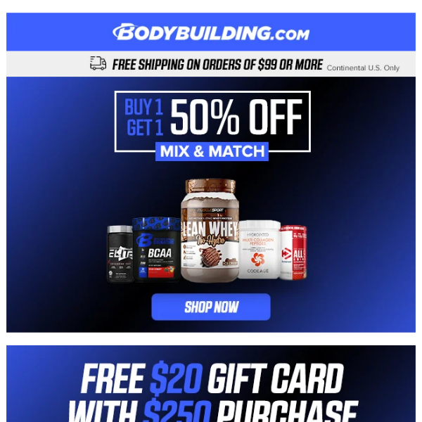 Bodybuilding.com Gift Cards at Bodybuilding.com!