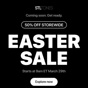 Starts soon: Annual Easter Sale