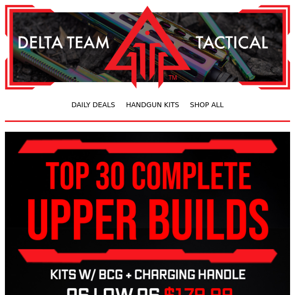 👉 30 Complete Upper Build Special Buys 👈