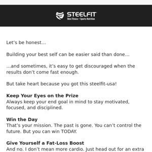 You got this SteelFit USA! 💪