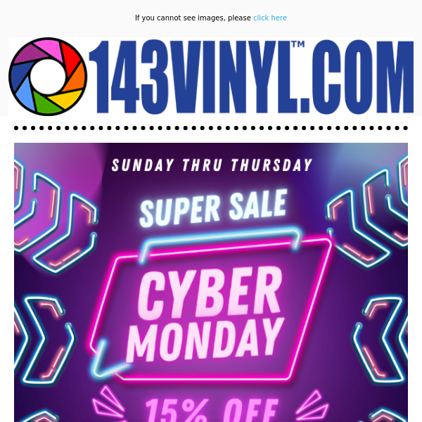 Cyber Monday Deals Start NOW!