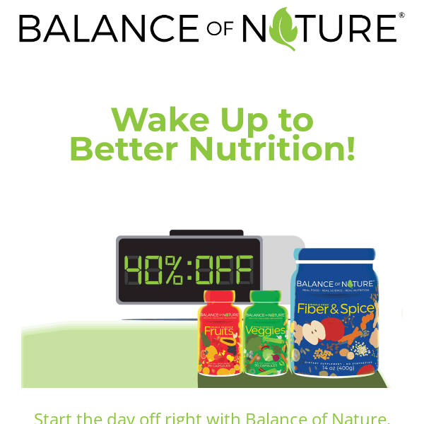 Wake up to better nutrition! ☀