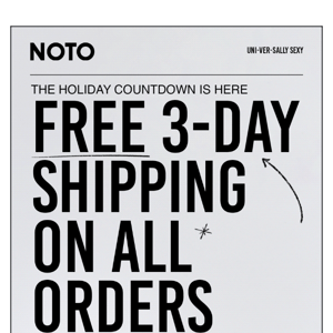 Free 3-day shipping on $75+