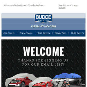 Welcome to Budge Covers! Free Gift Inside