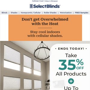 35% Off All + Extra 5% Off: Cool Summer Looks for Windows