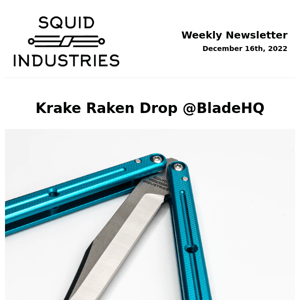 Krake Raken Live Blade Drop @Blade HQ! Check out which variants we're releasing 😊