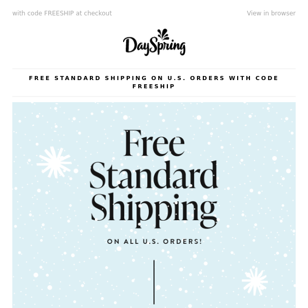 Final Day to Ship FREE