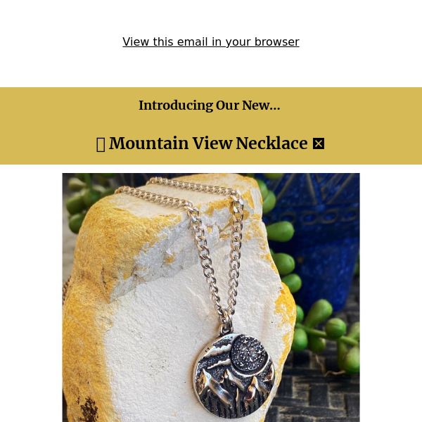 New- The Mountain View Necklace ⛰️