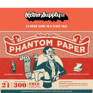 Upgrade Your Designs with Phantom Paper - 50% Off Flash Sale!