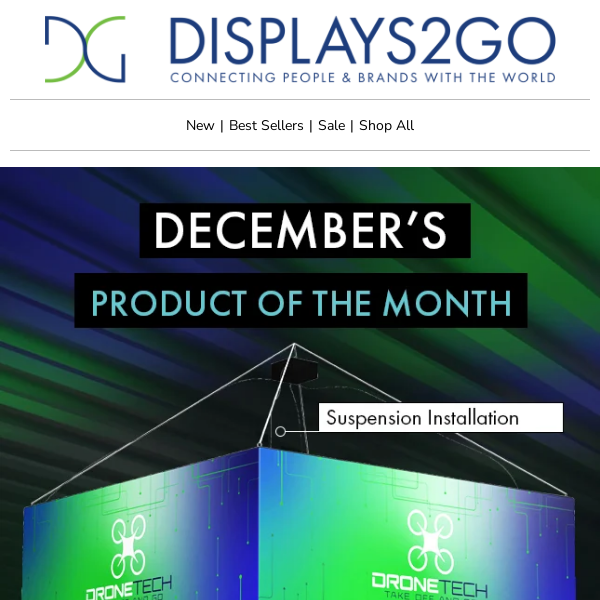 December's Product of The Month — Custom LED Ceiling Banners!