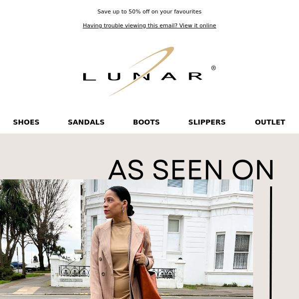 As seen on - Lunar looks for less