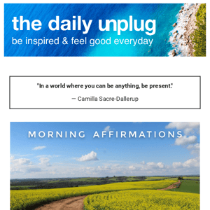 ☀️The Daily Unplug: Rise & Shine