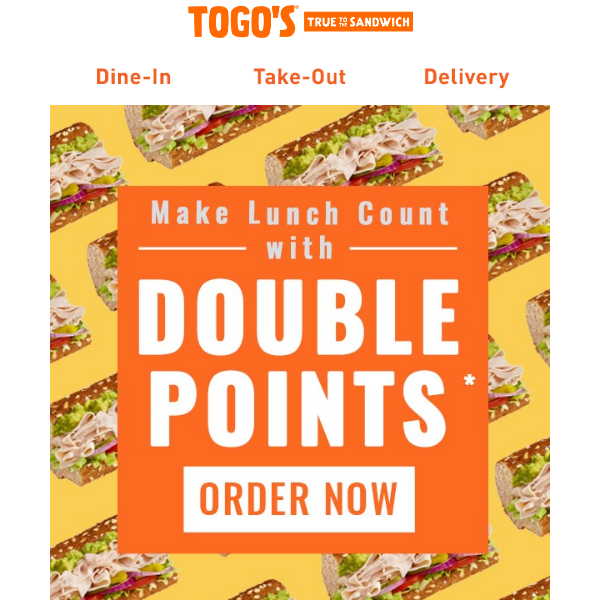 DOUBLE POINTS for Make Lunch Count Day!