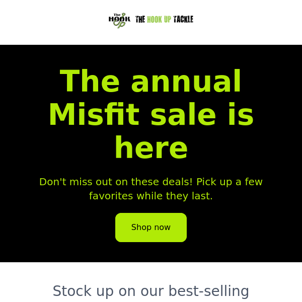 Storewide Misfit sale starts now