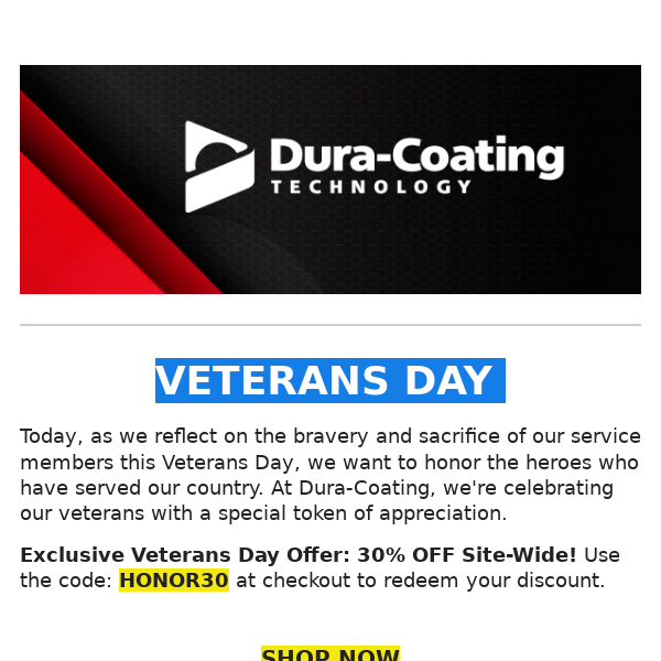 Exclusive Veterans Day Offer!!