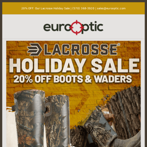 20% OFF: Our Lacrosse Holiday Sale!