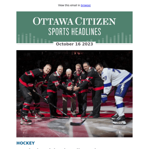 SNAPSHOTS: The Ottawa Senators cash in with CIBC jersey