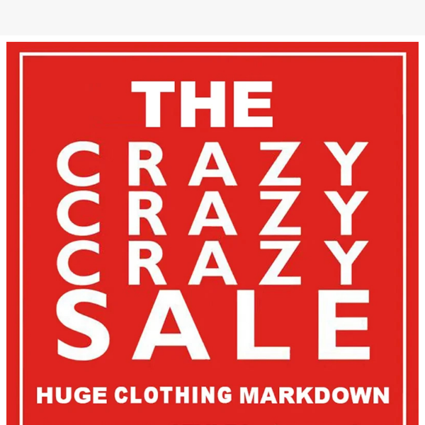 The Crazy Sale Starts Now!
