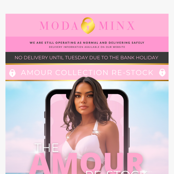 Moda Minx, AMOUR COLLECTION RE-STOCK IS HERE🔥
