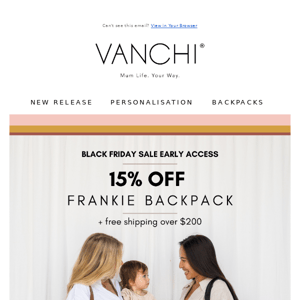 Save on the Frankie Backpack 😍