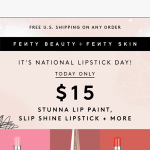 Stock up, bae! It’s National Lipstick Day 💄