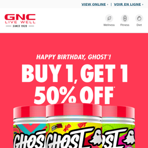 Get in here for GHOST’s birthday sale! 👻🎂  // Entrez ici pour la vente d'anniversaire de GHOST ! 👻🎂