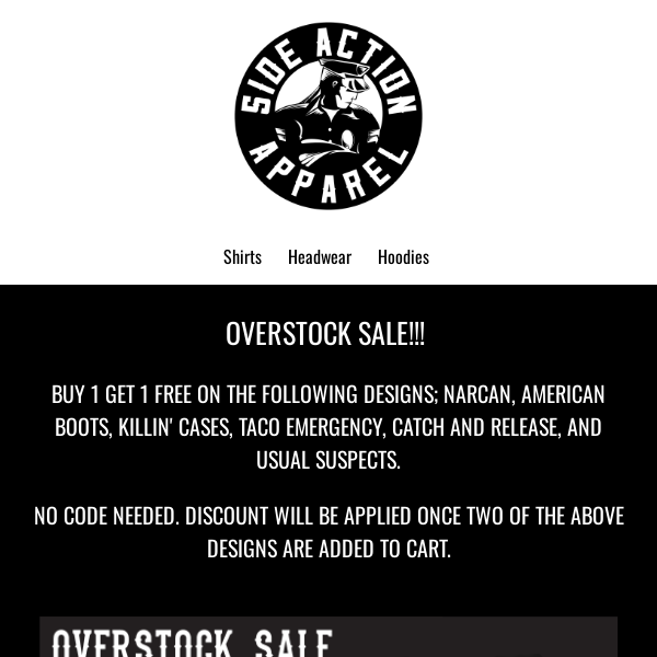 OVERSTOCK SALE!!! BUY 1 GET 1 FREE