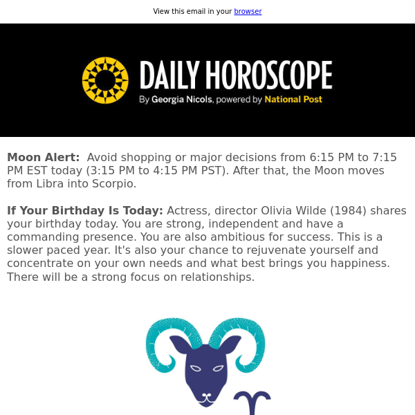 Your horoscope for March 10