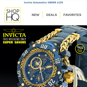 Limited Quantity Invicta OVER 70% OFF