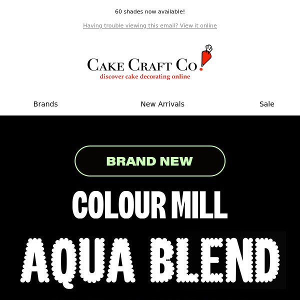 Aqua colours have arrived  Cake Craft Company  🤩