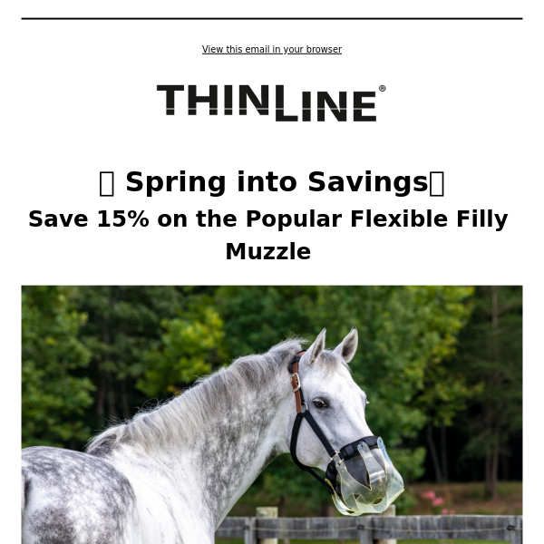 🌸 Spring into Savings: 15% Off Flexible Filly Muzzle 🌸