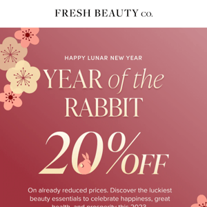 Hop On To Our #LunarNewYearSale 🐰 20% Off Site-wide
